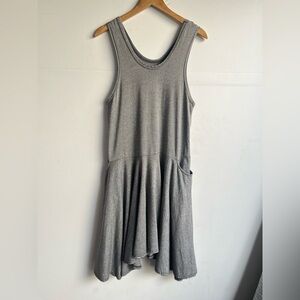 Flax by Jeanne Engelhart micro stripe knit twirl dress - S